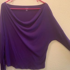 Purple long sleeve shirt